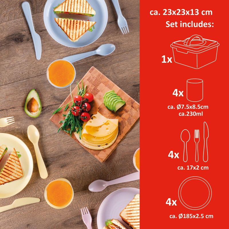 Alpina Piknik Spisesett 21deler