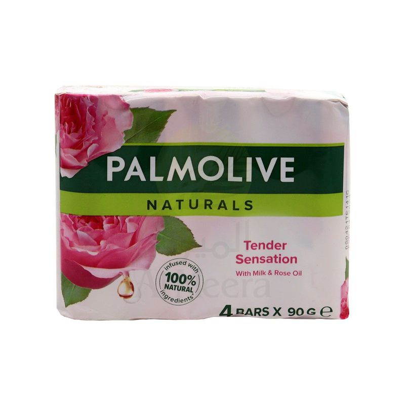 Palmolive Soap Milk &amp; Rose Tender Sensation 4x90g