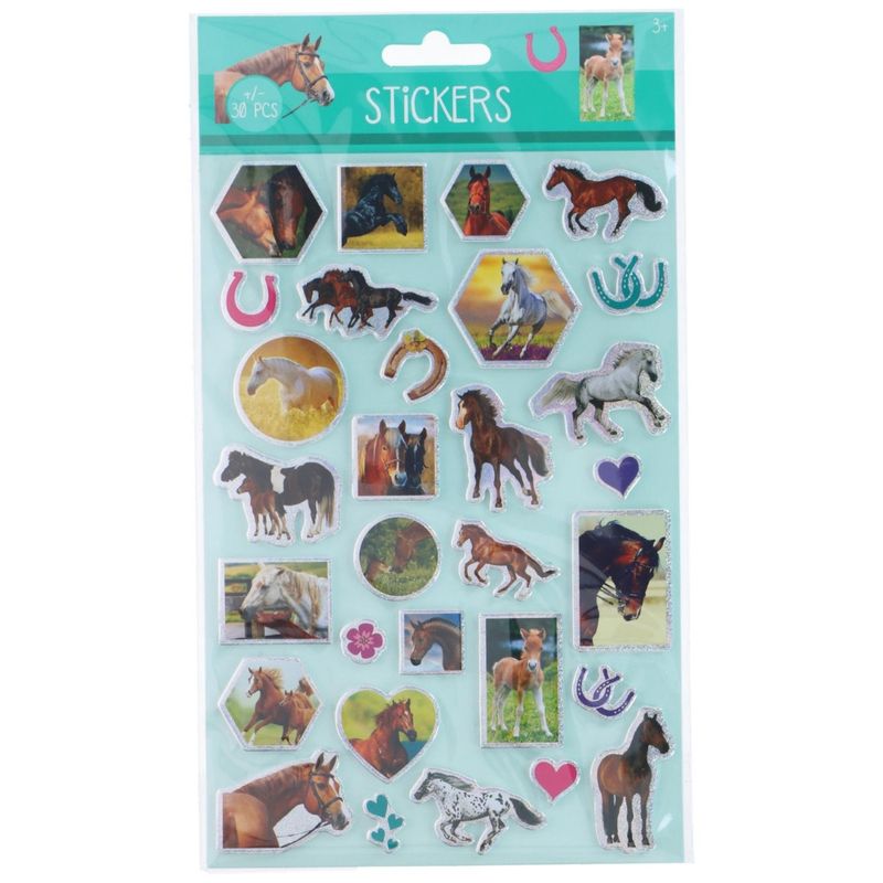 Thick Stickers with Glitter 25x14cm | 6 varieties
