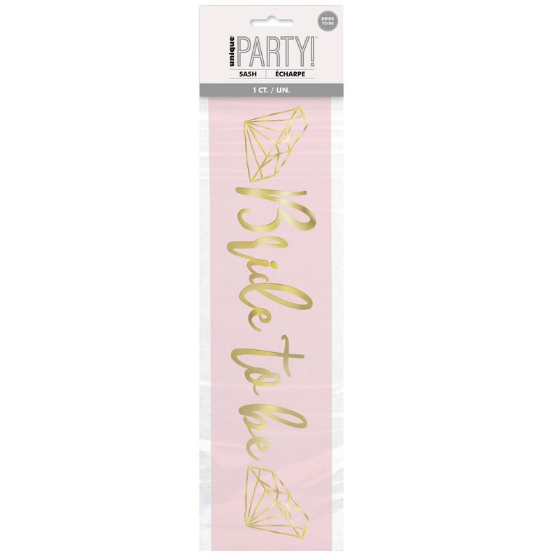 Bride To Be Ribbon - Pink&amp;Gold