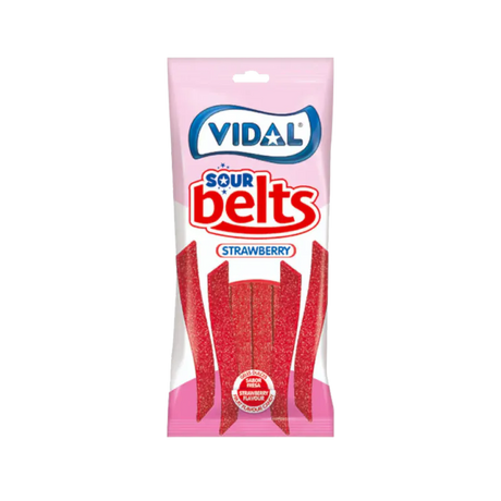 Vidal Sour Belts Strawberry 14x90g Large Pack
