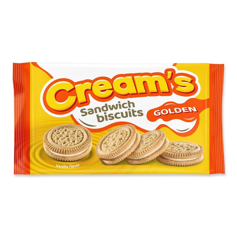 Cream's Sandwich biscuits - Golden 230g | Custard Biscuits | Northy