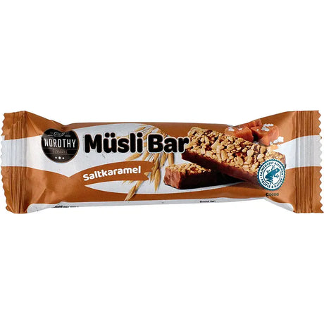 Nordthy Muesli Salted Caramel 150g | 6 x 25g | Energy bar