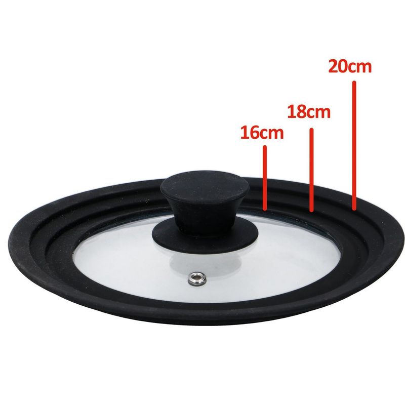 Universal lid for pots Glass &amp; Silicone | Alpina
