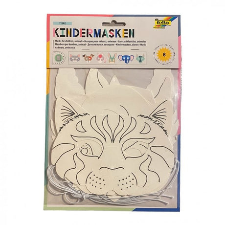 Masker For Fargelegging Dyremotiv 6pk