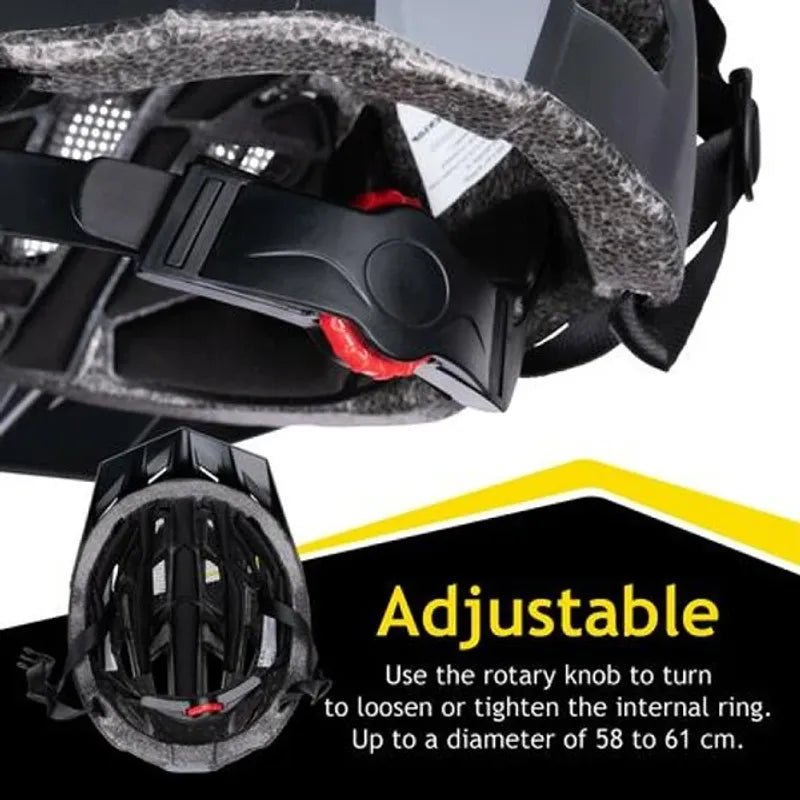 Dunlop Sykkelhjelm med lys 55 - 61cm