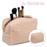 Teddy cosmetic bag 16x12x8cm | Soft makeup bag