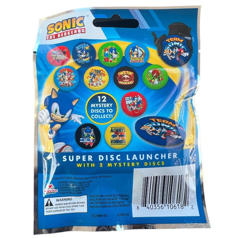 Sonic Super Disc Launcher med 2 disker | Actionfylt barneleke