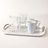 Serveringsfat 45x32cm Antislip Hvit