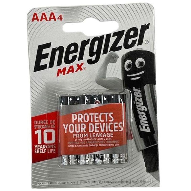 Energizer Max AAA batteries 4pk