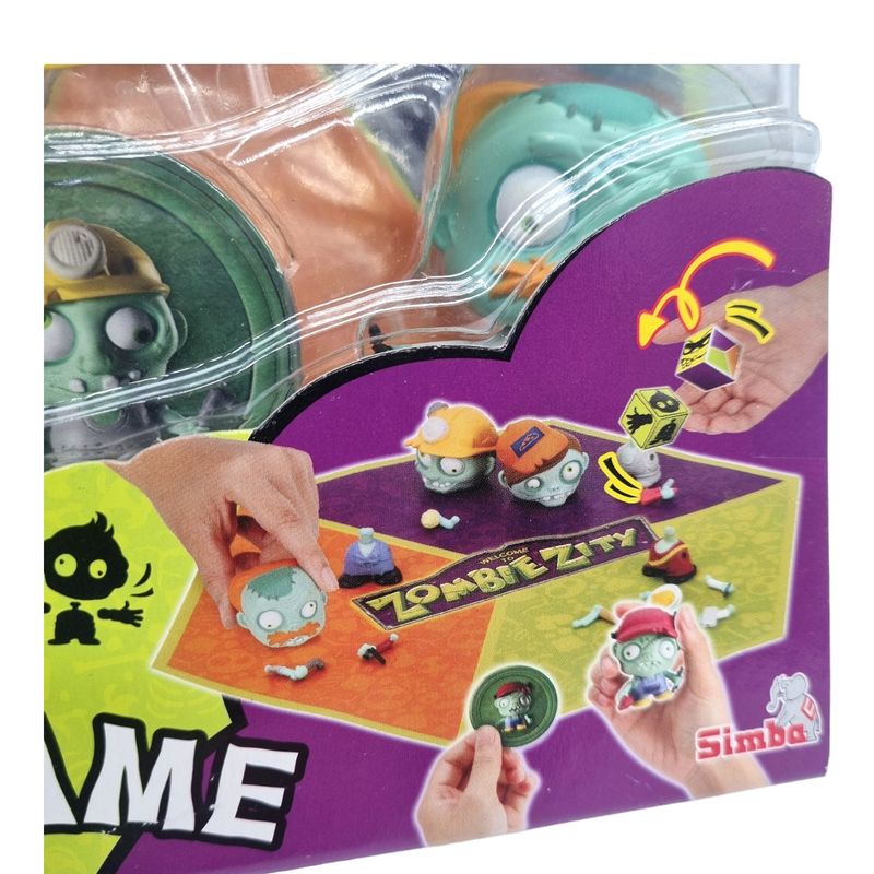 Zombie Workers Figures 4pk with game | Fun Swap Game