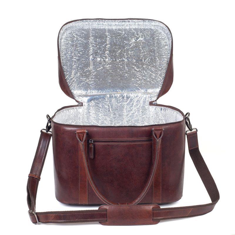 Cooler bag CAB Tylösand 36x29x26 cm Brown Leather