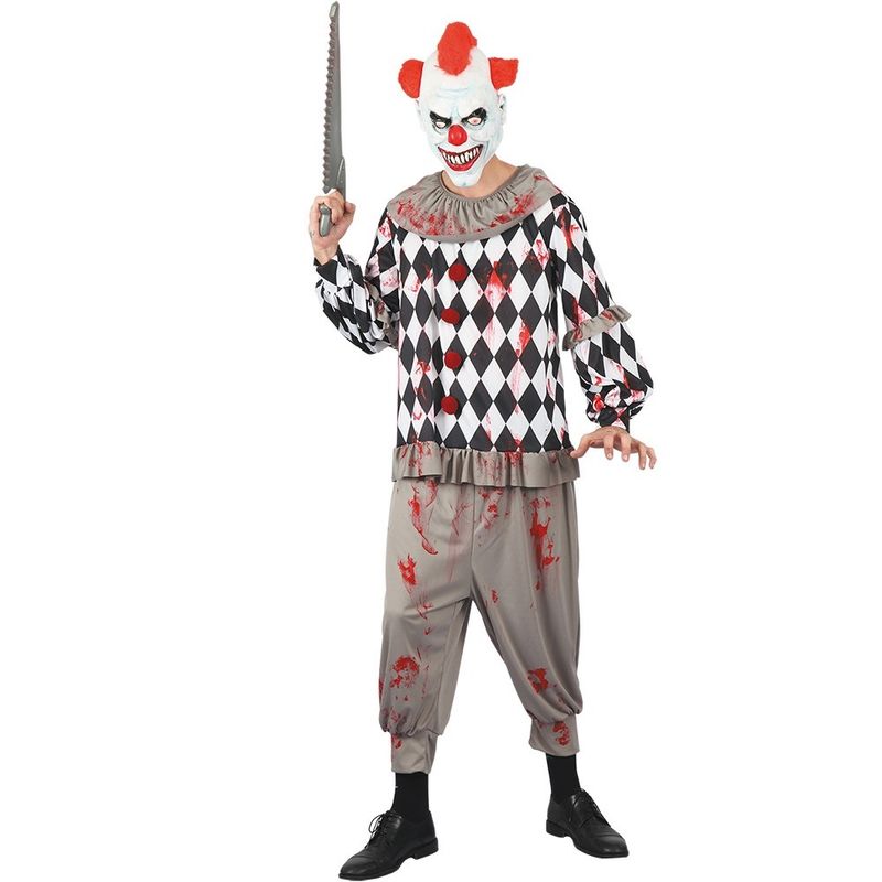Creepy clown costume size youth 174 cm