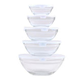 Alpina Glassboller med hvite lokk 5pk