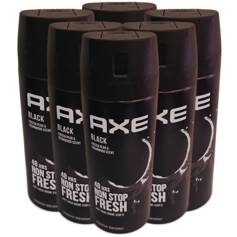 Axe Black Body Spray 6x150ml | Bulk pack