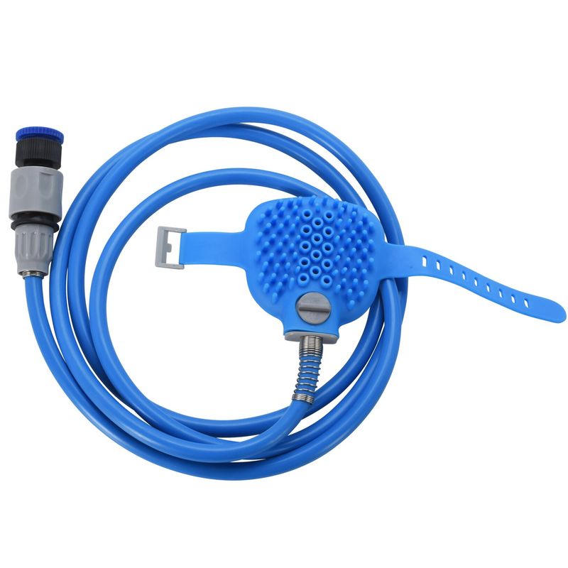 Shower hose with brush for dog 240cm