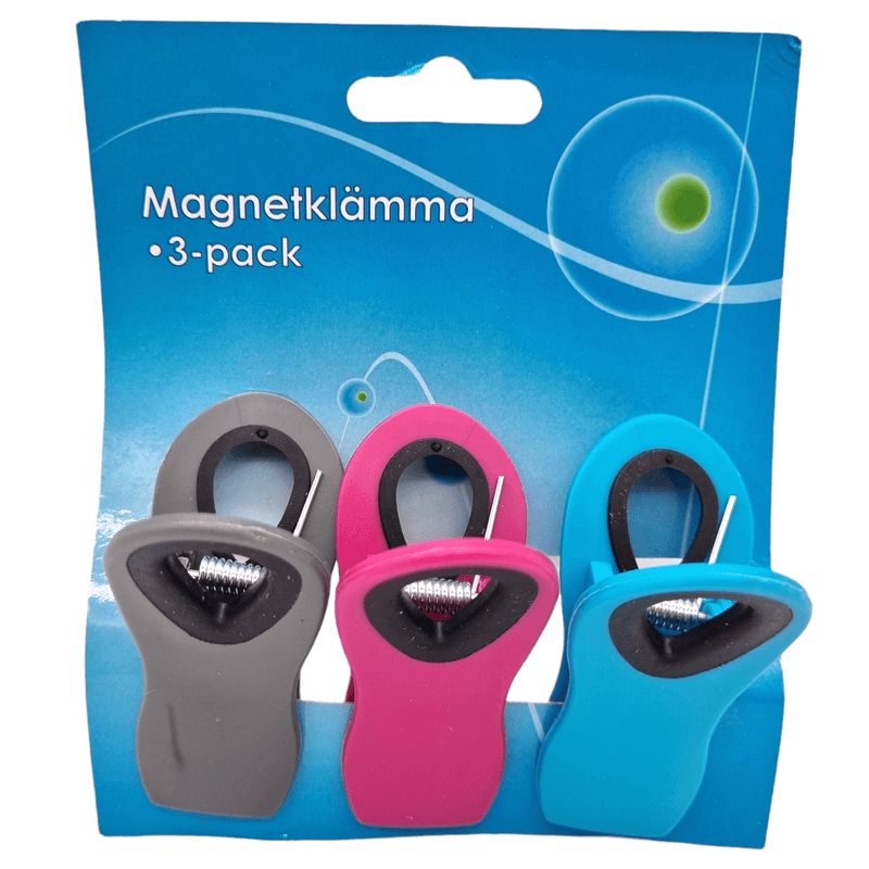Magnetic clips 3pk