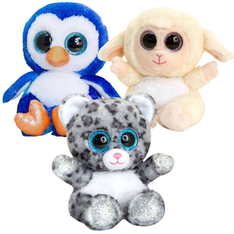 Keel Toys Animotsu soft toy 15cm | Lamb, Snow Leopard, Penguin