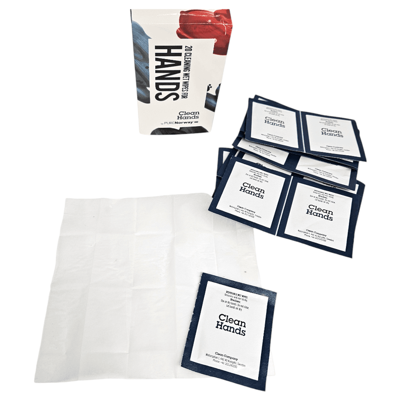 20pk Antibacterial Wet Wipes | PURENorway