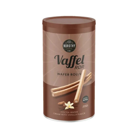 Nordthy Waffle Tubes Cocoa and Vanilla 250g
