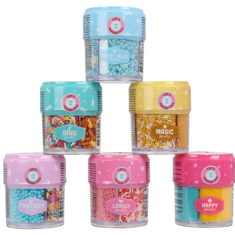 Becky's Blått Strøssel Mix 90g | Bakepynt til baby shower