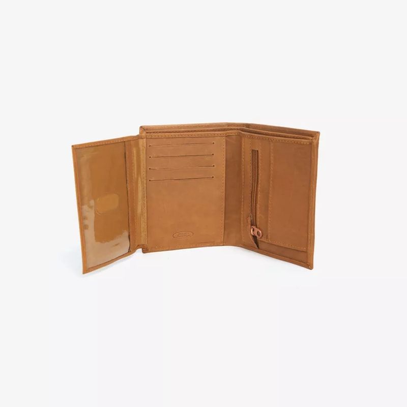 Wallet leather Cognac Medium