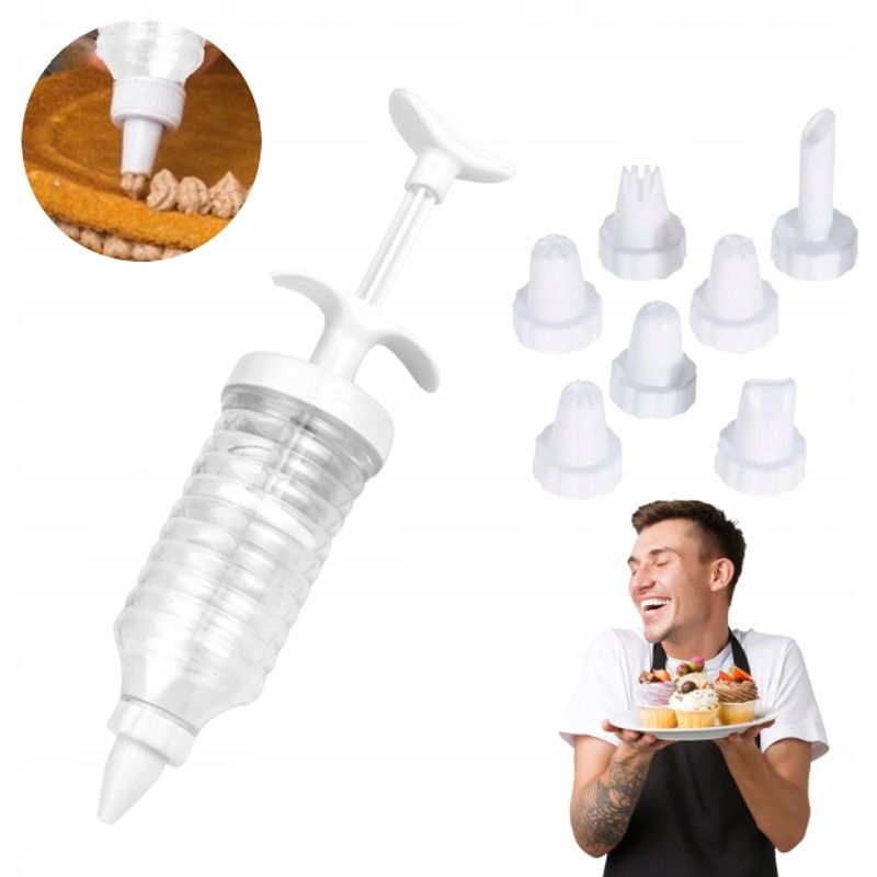 Decorating syringe 8 parts | La Cucina