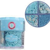 Becky's Blue Sprinkles Mix 90g | Baking decorations for baby shower