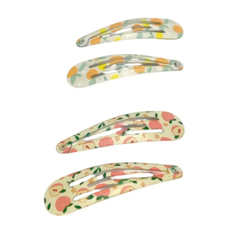 Bellizza Hair Clip Fruit Motif 4pk 5cm | Metal Clips