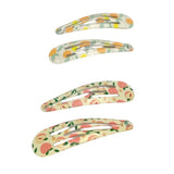Bellizza Hair Clip Fruit Motif 4pk 5cm | Metal Clips