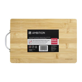 Bambus skjærebrett med håndtak | Ambition 30x20cm