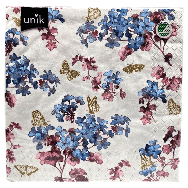 Napkins Lilly 20pk 3-ply | 40x40cm | Unique