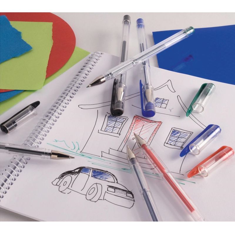 12pk Gel pens in assorted colors | 8 neon &amp; 4 regular