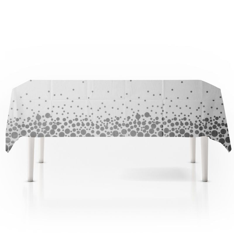 Tablecloth Plastic 220x130cm Silver