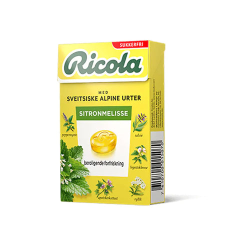 Ricola Sitronmelisse 20x50g | Storpakk | Sukkerfri