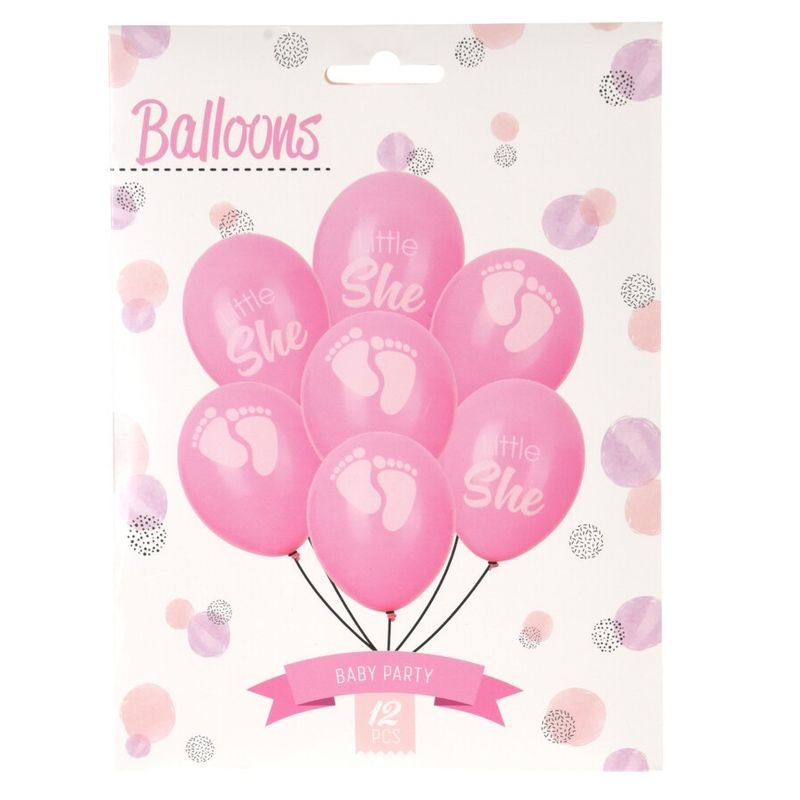 Baby Shower Balloons Blue/Pink 12pk 30cm