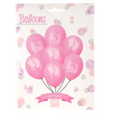 Baby Shower Balloons Blue/Pink 12pk 30cm