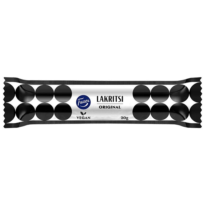 Liquorice Original Liquorice Stick 20g | Soft Liquorice from Fazer