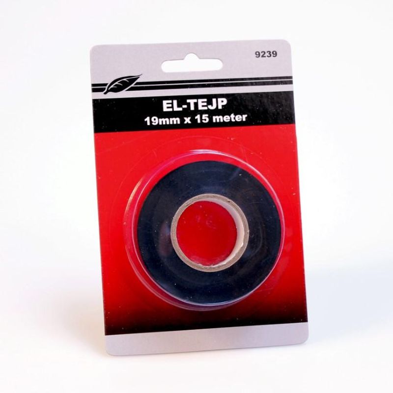 Electrical tape Black 15m x 19mm | Strong and Flexible Insulation Tape
