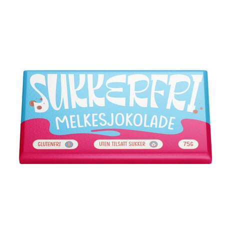 Sukkerfri Melkesjokolade 75g