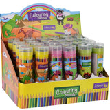 Colored pencils in container with sharpeners 24pcs