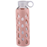 Alpina Drikkeflaske i Glass 500ml | Silikontrekk i 4 Farger