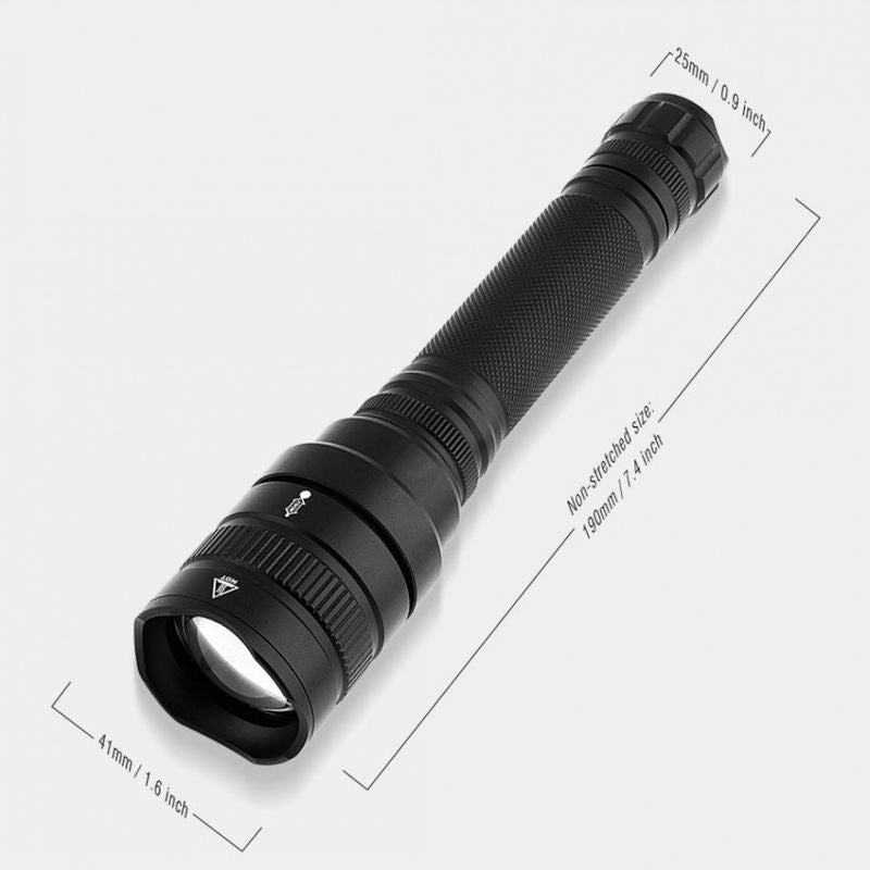 Powerful Flashlight 1800lm with battery and charger