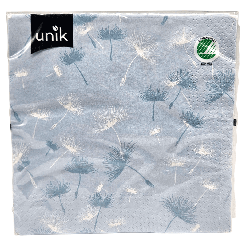 Napkins Dandelion 20pk 3-ply | 33x33cm | Unique
