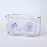 Plastic basket with suction cups | Perfect for shower storage