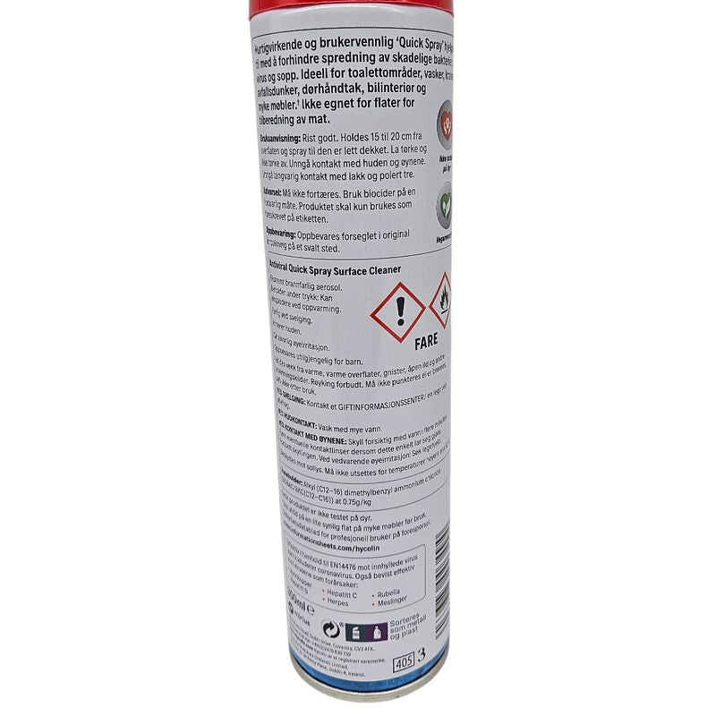 Hycolin Desinfeksjonsmiddel Spray 300ml