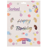 Unicorn Garland Happy Birthday