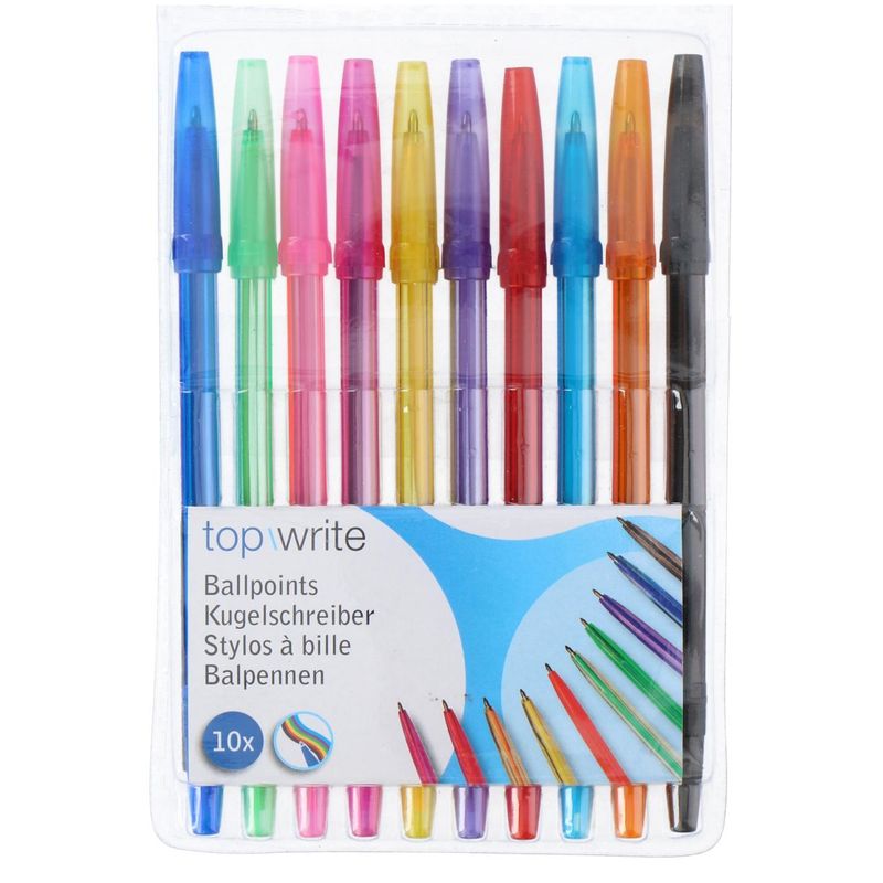 Ballpoint pens 12pcs different colors | Topwrite