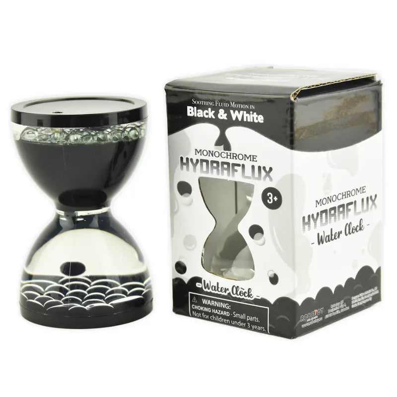 Hourglass liquid hour 7cm | Hydraflux Monochrome