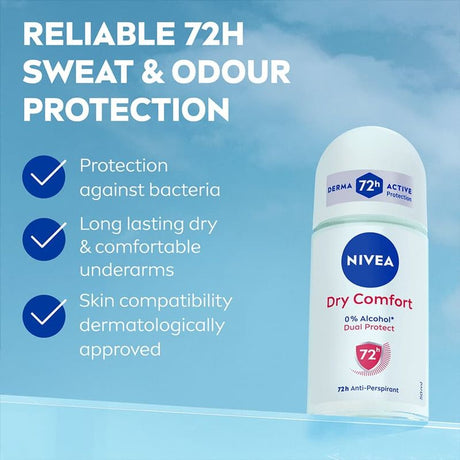 Nivea deo dry comfort roll‑on 50ml